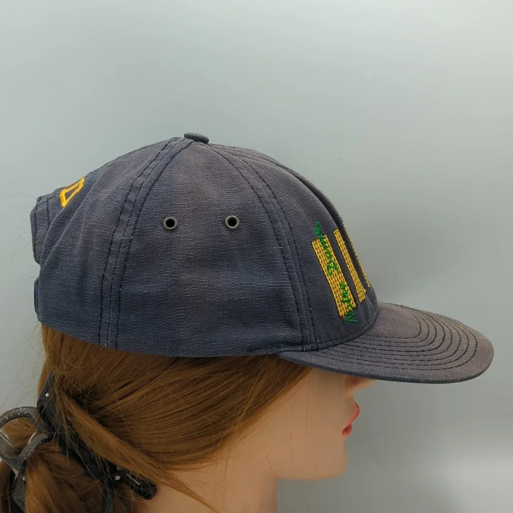 Vintage Notre Dame Irish Sports Specialties 90s Snapback Hat Cap USA Made Faded